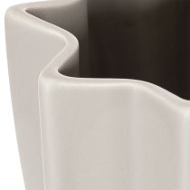 Prodotto Vaso moderno a coste, alto vaso decorativo per fiori secchi, 38 cm