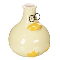 Prodotto Vaso a forma di anatra, in ceramica, design allegro, ideale per interni moderni, 15 cm, 2 pezzi