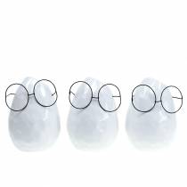 Prodotto Vaso con bicchieri decorazione pasquale ceramica bianca Ø8,5cm H13cm 3 pz