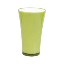 Prodotto Vaso Vaso da fiori verde Vaso decorativo Oliva frizzante Ø16,5 cm H27 cm