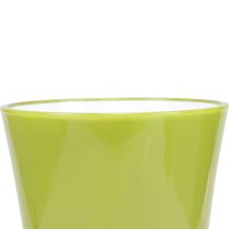Prodotto Vaso per fiori verde Vaso decorativo Fizzy Olive Ø16,5cm H27cm
