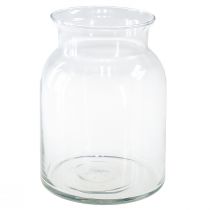Vaso decorativo in vetro lanterna in vetro trasparente Ø18,5 cm H25,5 cm