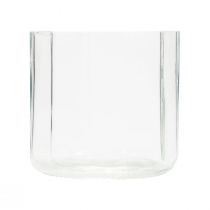 Prodotto Portacandele lanterna in vetro trasparente Ø9,5 cm H9 cm 6 pezzi