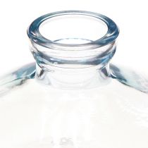 Prodotto Vasi decorativi in vetro piatto a forma di bulbo blu Ø9cm H6cm 6 pezzi