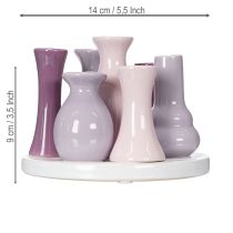 Prodotto Set di vasi in ceramica, arredamento moderno per soggiorno, 14 cm
