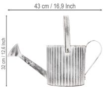 Prodotto Fioriera vintage Ø17cm, annaffiatoio decorativo, fioriera in metallo shabby chic