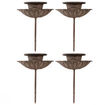 Prodotto Portacandele vintage a punta da inserimento Ø8,5cm H11,5cm 4pz