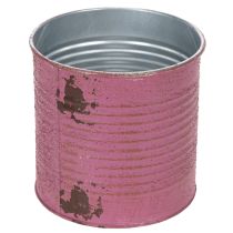 Prodotto Vaso decorativo vintage in metallo viola, decorazione estiva Ø11cm H10.5cm