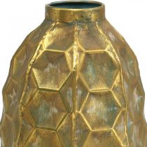 Prodotto Vaso vintage oro vaso di fiori a nido d&#39;ape Ø23cm H39cm