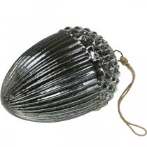 Prodotto Decorazione albero di Natale vintage ghianda ciondolo natalizio in vetro H20cm Ø14cm