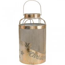Prodotto Portacandele vintage a lanterna Merry Christmas Ø19cm H34cm
