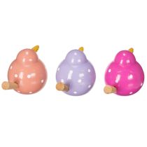 Prodotto Figura decorativa a forma di uccello, design carino e colorato per il soggiorno, 6 cm, 6 pezzi