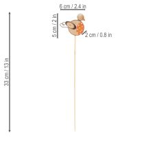Prodotto Paletti in legno per uccelli da giardino per decorazioni creative in primavera e in estate, 33 cm, 16 pezzi