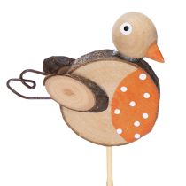 Prodotto Uccellini in legno su bastoncino per decorazioni creative in primavera e in estate 33 cm, 16 pezzi