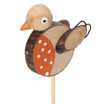 Prodotto Uccellini in legno su bastoncino per decorazioni creative in primavera e in estate 33 cm, 16 pezzi
