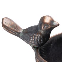 Prodotto Vasca per uccelli decorativa, fioriera con traliccio, look nostalgico, elegante elemento decorativo da giardino, 75 cm