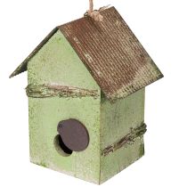 Prodotto Casetta per uccelli con decorazione floreale, decorazione romantica per casa di campagna, 19 cm