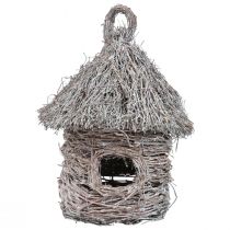 Casetta per uccelli decorativa casa sull&#39;albero decorativa in legno e metallo Ø17cm H26cm