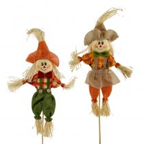Spaventapasseri decorativi su un bastone 38cm 8 pezzi