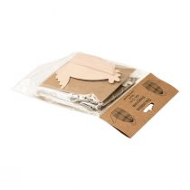 Prodotto Decorazione da tavolo pollo a nido d'ape Pasqua bianco arancione 11×6,5×12 cm 6pz