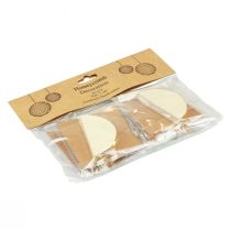 Prodotto Palline a nido d'ape Palline di carta Crema e glitter Ø7cm 4pz