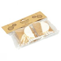 Prodotto Palline a nido d'ape per albero Natale Bianco e glitter Ø7cm 4pz