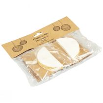 Prodotto Palline a nido d'ape Palline a nido d'ape Natale glitter bianco Ø8cm 4pz