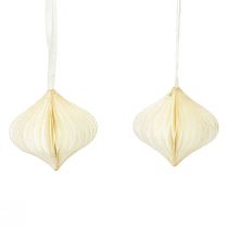 Prodotto Palline a nido d&#39;ape Palline a nido d&#39;ape cipolla oro bianco Ø8cm 4 pz