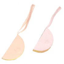 Prodotto Palline di Natale a nido d'ape, rosa albicocca, 7 cm, 4 pezzi, decorazione