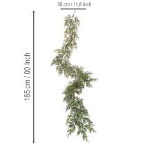 Prodotto Ghirlanda artificiale di ginepro, decorazione natalizia per tavolo o finestra, 185 cm