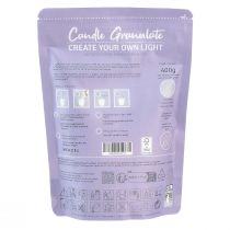 Prodotto Granuli di cera per candele con stoppino profumato alla lavanda 400 g