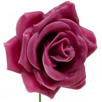 Prodotto Rose di cera rose decorative cera rosa Ø8cm 12p