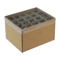 Prodotto Decorazione a forma di uovo di quaglia, nero, vuoto, 3 cm, decorazione primaverile, decorazione naturale, 50 pezzi