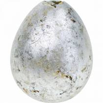 Decorazione uovo di quaglia argento vuoto 3cm Decorazione pasquale 50p