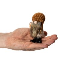 Prodotto Statuetta di gnomo con barba e cappello a punta, 10 cm, 3 pezzi