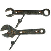 Attrezzo per gancio a muro marrone scuro 14 cm 2 pezzi