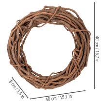Prodotto Ghirlanda di salice naturale, ideale per lavori di floricoltura, 40 cm.