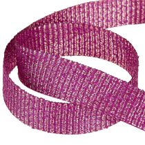 Prodotto Nastro natalizio con fili d&#39;oro nastro regalo Erika 25mm 20m