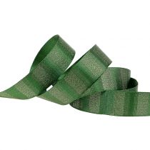 Nastro natalizio con filo d&#39;oro colorato 25mm 20m