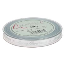 Prodotto Nastro natalizio Nastro Buon Natale Argento Bianco 10mm 20m