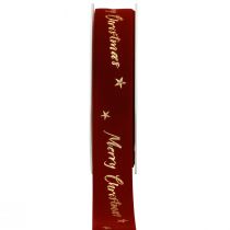 Prodotto Nastro regalo Nastro natalizio nastro di velluto rosso 25mm 20m