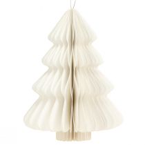 Prodotto Carta per albero di Natale Natale bianco argento 20 cm 5 pezzi