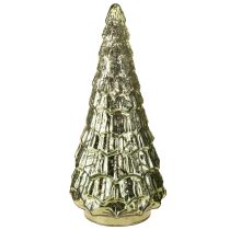Prodotto Albero di Natale con illuminazione a LED vintage verde oro 38cm