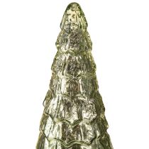 Prodotto Albero di Natale con illuminazione a LED vintage verde oro 38cm