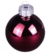 Prodotto Palline per albero di Natale in vetro Berry Mix Ø6cm 24 pz