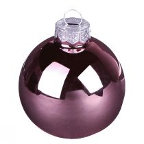 Prodotto Palle per albero di Natale in vetro rosa albicocca Ø6cm 24 pz