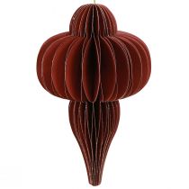 Prodotto Decorazioni per albero di Natale in carta Bordeaux 20 cm 2 pezzi