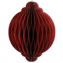 Prodotto Decorazioni natalizie in carta Decorazioni per l&#39;albero di Natale Bordeaux H20cm