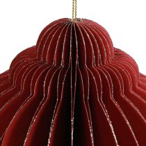 Prodotto Decorazioni natalizie in carta Decorazioni per l&#39;albero di Natale Bordeaux H20cm