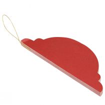 Prodotto Decorazioni natalizie in carta Decorazioni per l'albero di Natale Bordeaux H20cm